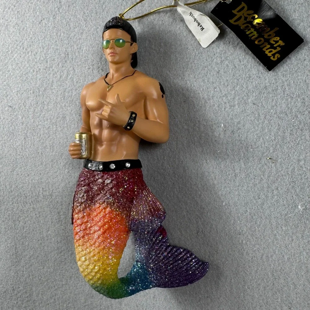 December Diamonds 2016 Rehoboth Merman Retired Ornament 55-55002 Rainbow NIB